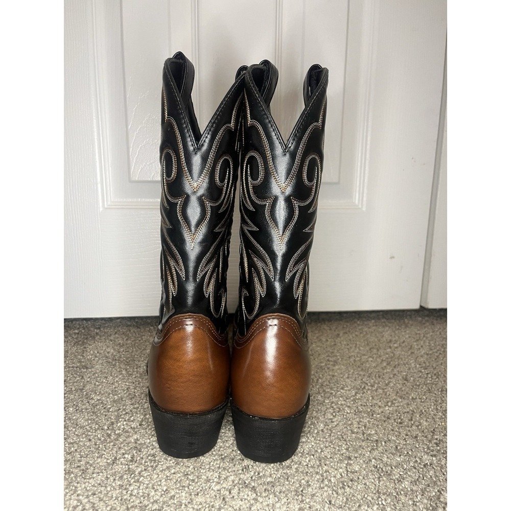 Laredo Boots‎ Nashville Western Cowboy Peanut Leather 28-2464 Mens Size 9.5D - Picture 4 of 6